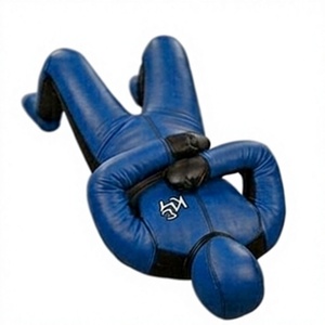 Blue PU <b>Boxing</b> <b>Dummy</b> Sponge Filled Durable Training Equipment for Adult Martial Arts Practice - Product Image 1