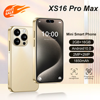 Mini Teléfono Inteligente XS16 de 4 Pulgadas, Android 10 Original, Pantalla HD, 16 GB de ROM, 2 GB de RAM, Doble SIM, Francés, Alemán, D