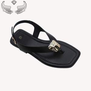 Sandalias Planas para Mujer, de Alta Calidad y Más Vendidas, Modernas, de Punta Abierta, para Verano, MOQ Bajo para Prueba, Venta Directa de Fábrica - Product Image 2