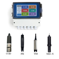 Transmisor Universal de Doble Canal con Detección Automática de Sensores Multiparamétricos COD PH TSS TN3-N Sensor Multiparamétrico de Calidad del Agua