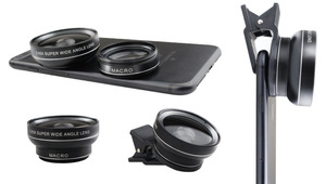 Kit d'objectifs universels professionnels HD pour smartphone 2 en 1 : <span class=keywords><strong>objectif</strong></span> grand angle 0,45X et <span class=keywords><strong>objectif</strong></span> macro 15X pour téléphone portable - Product Image 5