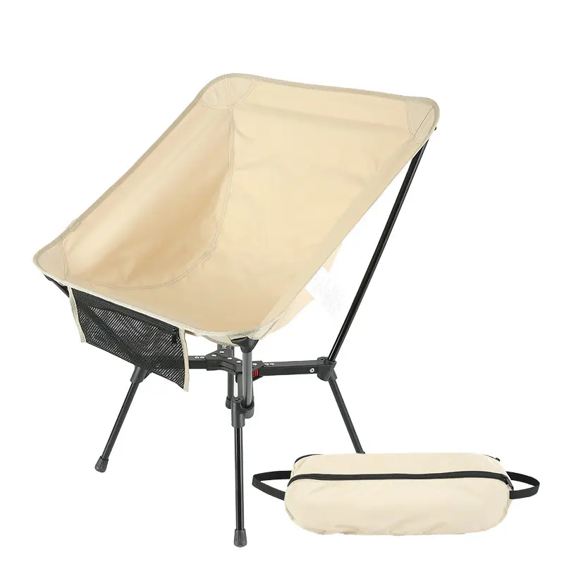새로운 디자인 편안한 휴대용 안락 의자 경량 접이식 금속 캠핑 비치 의자