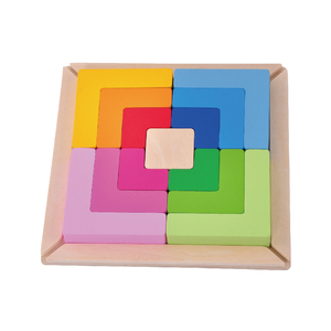Rompecabezas 3D de Madera, Rompecabezas de Arcoíris Apilables, Equipo Educativo - Product Image 6