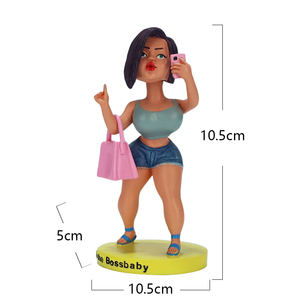 Tùy Chỉnh Nhựa Bé Ông Chủ Bức Tượng Bức Tượng Đáng Yêu Sexy Cô Gái Bobblehead Xe Trang Trí Bàn Trang Trí Nội Thất Bài Viết - Product Image 2
