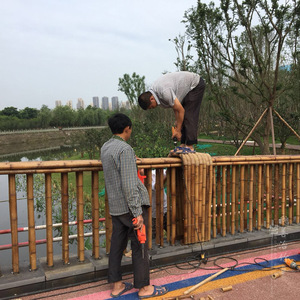 Bamboo Fencing For Landscape Decor Round Bamboo Panels ZQ 01 Community Parks And Scenic Spots - Product Image 2