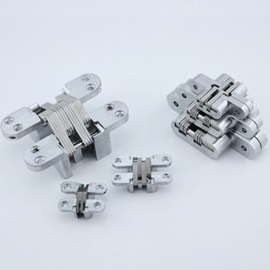 Estilo GQK Tecnología líder VENTA Bisagra invisible cromo satinado soss aleación de zinc bisagras ocultas para puerta de madera de alta calidad - Product Image 6