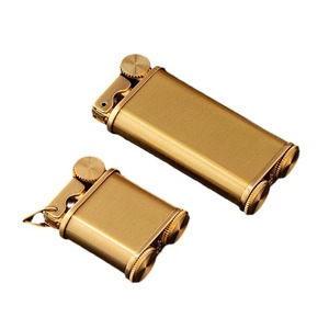Texture laiton kérosène rétro meule amour feu briquet cadeau pour hommes et femmes avec meule - Product Image 6