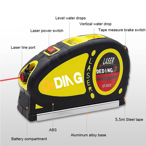 Cinta Métrica Láser Digital Portátil DEDING, la Más Vendida, Sistema Métrico, Diseño de Doble Cara, 5m de Longitud, Medición Precisa, ABS - Product Image 6