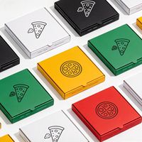 Boîte en papier personnalisée en gros pour la livraison de nourriture rapide, boîte à bonbons, boîte d'emballage pour pizza