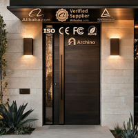 Porte en aluminium manuelle moderne et écoénergétique pour la remplacement des portes existantes, destinée aux concessionnaires nord-américains, à usage commercial et résidentiel, vente en gros directe usine