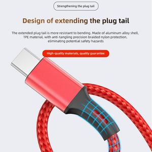Cable USB Tipo C 3 en 1 de 1.2m con Carga Rápida de 2.4A para Teléfono Móvil, con Logotipo Personalizado, Gran Venta - Product Image 5