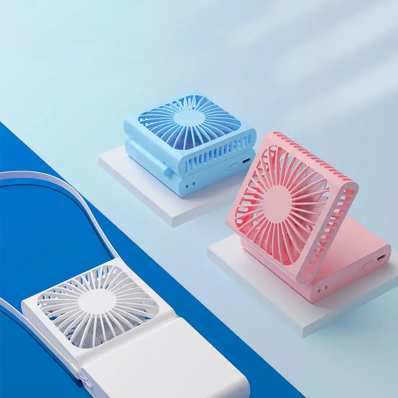 Suporte de mesa pessoal recarregável USB para telefone portátil mini ventilador pequeno operado por bateria 5 em 1 como ventilador portátil de banco de potência