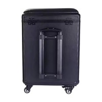 Kissure haute capacité boîte de barre de tirage support de bras de Table de tatouage valise Portable bagages chariot de tatouage sac étui de rangement de meubles