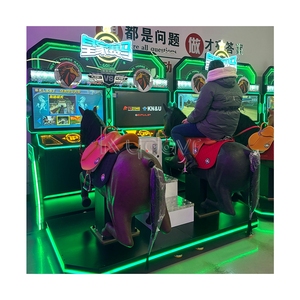 Parc d'attractions à monnayeur électronique mécanique west cowboy simulateur d'arcade 4 joueurs machine de jeux de courses de chevaux - Product Image 2