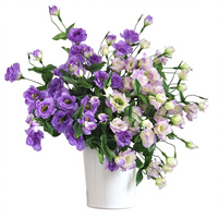 Bunga Lisianthus Buatan |   Bunga Tiruan Warna Ungu 82cm - Gaya Modern untuk Dekorasi Hotel, Mal & Restoran |   Kualitas Tinggi