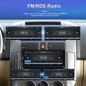 Autoradio IPS 6,86 pouces Podofo 1 Din, CarPlay sans fil, Android Auto, MP5, Bluetooth, FM, RDS, rétroéclairage coloré, interface Type-C - Product Image 3
