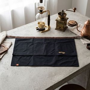 Delantales Cortos de Polialgodón con Logotipo Bordado Personalizado, Delantales Cortos sin Mangas de Alta Calidad Estilo Europeo, Delantales de Cintura para Camarero - Product Image 1