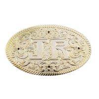 Boucle de ceinture en métal plaqué or pour hommes, fabrication artistique, personnalisable avec votre propre logo, de haute qualité, strass violets
