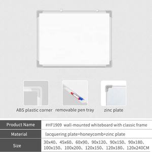 Pizarra Blanca Magnética Redsun de 30x40 40x60cm, Material de Vidrio, Marco de Acero, Pizarra Blanca de Aluminio, Suministros Educativos para la Escuela y el Hogar - Product Image 3
