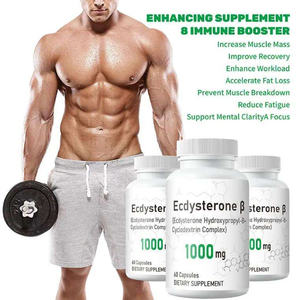 Cápsulas de Ecdisterona de Marca Privada OEM/ODM de Fábrica, Suplemento de Beta Ecdisterona, Suplementos Dietéticos para el Desarrollo Muscular - Product Image 5