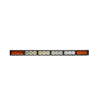 Barre lumineuse LED à lentille ambre blanche multi-tailles, faisceau combiné, éclairage tout-terrain avec 10W de LED Cree XTE pour Jeep, camion, UTV, ATV, SUV