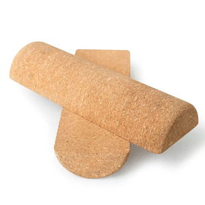 Planche d'équilibre portable en <span class=keywords><strong>liège</strong></span> haute densité LEECORK et <span class=keywords><strong>rouleau</strong></span> de massage pour le yoga - Composition en <span class=keywords><strong>liège</strong></span> écologique et durable - Product Image 2