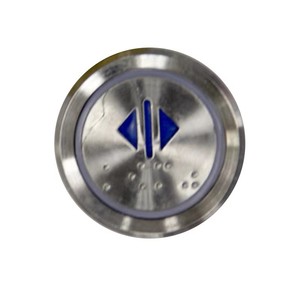 Boutons d'ascenseur 37 mm en acier inoxydable, lumière bleue et rouge AN306A pour pièces d'ascenseur - Product Image 2
