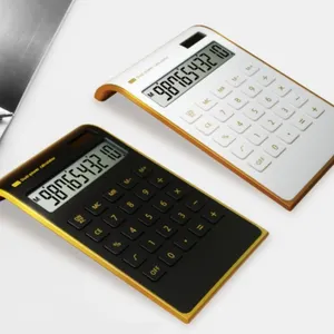10-cijferige Lcd-Display Zonne-Calculator Dual Power Financiële Boekhouding Kantoor Calculator Voor Mini Zonnepaneel