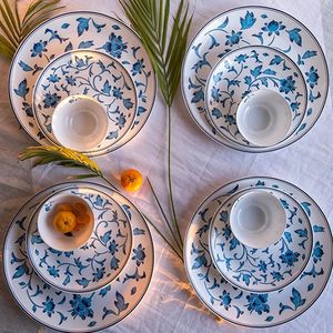 <b>Ceramic</b> Dinnerware <b>Set</b> Elegant Tableware Dinnerware <b>Set</b> for Home Kitchen Restaurant Hotel Cafe Dining Serving and Gifting - Product Image 2