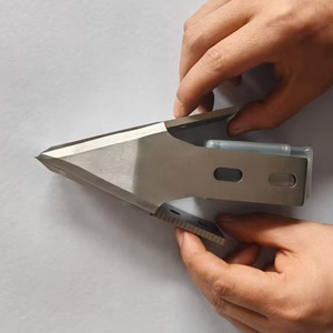 Gia cầm Cánh Chân cắt xương đòn Remover lưỡi mũi tên dao đơn bevel cho marel tương thích giết mổ máy - Product Image 3