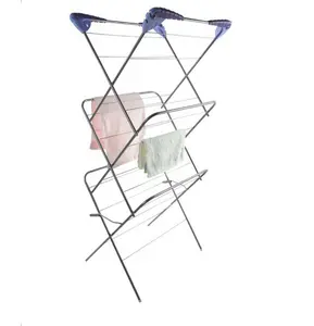 3 Tier Deluxe Concertina Indoor Clothes Airer Towel Laundry Dryer - 15m of Drying Space hot sale