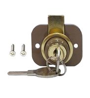 Serrure de sécurité à came en laiton E10 pour armoire de cuisine, placard, rangement, quincaillerie latérale, glissières de tiroir, boîte aux lettres, clé maîtresse