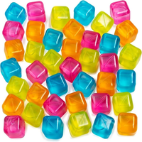 Glaçons carrés réutilisables sans BPA pour whisky, accessoires de bar, glaçons réutilisables non fondants pour boissons, 1,1 pouce