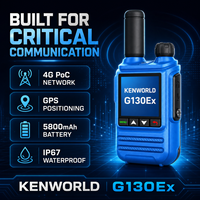Radio bidirectionnelle G130Ex anti-explosion 4G LTE PoC, intrinsèquement sûre, longue portée, avec carte SIM, accès Internet, radio PTT mondiale