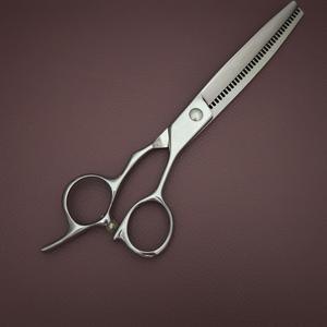 Tijeras de peluquería para mascotas de 7 pulgadas, tijeras de entresacar 440C para cortar el pelo de perros, tijeras planas, herramienta profesional de peluquería - Product Image 1