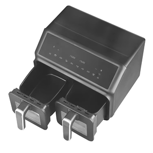 Friteuse à air numérique électrique 8L, 2200W, Offres du <span class=keywords><strong>Black</strong></span> <span class=keywords><strong>Friday</strong></span>, CE/GS/CETL, Double panier 8L, Deux battants - Product Image 2