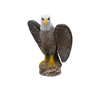 Águia falsa decoy decodificação de águia, modelo realista, decodificação de caça para jardim, deterrente, ratos, protetor, águia, crianças, educacional