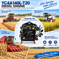 Moteur diesel turbocompressé refroidi par eau SCDC Yuchai YC4A160L-T20 118 kW 2300 tr/min pour moissonneuses-batteuses de blé de 125 à 160 CV