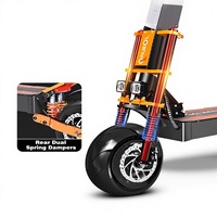 Skuter Listrik Off Road untuk Dewasa 8000W 60V 13-inci 80km/jam Lipat Bahan Aluminium Alloy Gudang AS EU