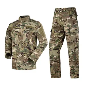 Wholesale Multicam 65/35 ACU Suit Set Custom OEM Tactical Uniform Breathable Rip Stop Wear Resistance For Unisex