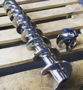 Tornillo Sinfín Cruzado de Acero Inoxidable Mecanizado por CNC de Precisión para Prensa de Aceite - Product Image 1