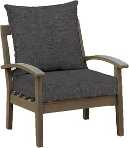 Wood Plastic Furniture Single Aluminium <b>Outdoor</b> <b>Sofa</b> for Garden - Product Image 1