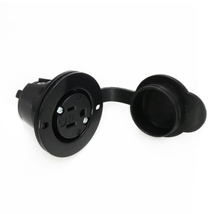NEMA 5-15 Étanche Connecteur 15Amp 125V 3 Broches Adaptateur Port <span class=keywords><strong>Prise</strong></span> D'entrée De <span class=keywords><strong>Voiture</strong></span> Outlet Plug Power Socket - Product Image 2