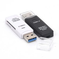 Lector de Tarjetas XD Multifuncional Mini en Oferta, Dos en Uno, para Tarjetas TF/SD, para Teléfono Móvil, Computadora, Cámara, con Interfaz USB 3.0