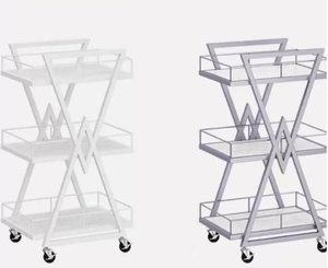 Étagère de rangement cosmétique spéciale pour outils de coiffure, chariot de rangement haut de gamme pour influenceurs sur les réseaux sociaux et salons de beauté. - Product Image 4