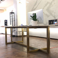 Pieds de table à manger sur mesure OEM, pieds de table basse, base de meuble en métal pour bar, en laiton doré, cuivre, fonte, pour table