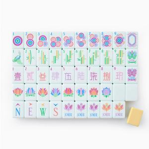 Fichas de Mahjong Americanas de Cristal/Acrílico de Cuatro Capas con Impresión Personalizada, Diseño Amarillo Moderno y Lujoso para <span class=keywords><strong>Casino</strong></span>, Juego Familiar - Product Image 3