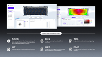 Teclado GravaStar Mercury V60 Pro 60% HE con interruptores magnéticos UFO, 8000Hz, 0.005mm Rapid Trigger, 256K Scan, RGB, de aluminio completo, con cable, U-C