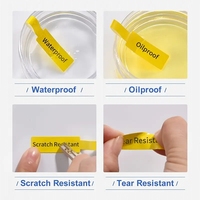 Rouleaux d'étiquettes en papier thermique imperméables et anti-rayures pour supermarchés, étiquettes de classification pour salles informatiques, autocollants colorés pour emballages de câbles