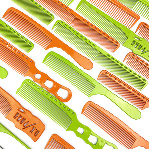 Nouveau peigne à cheveux en plastique salon de coiffure Tony antistatique en Fiber de carbone peigne à cheveux ensemble Salon Designer style outils de coupe - Product Image 4